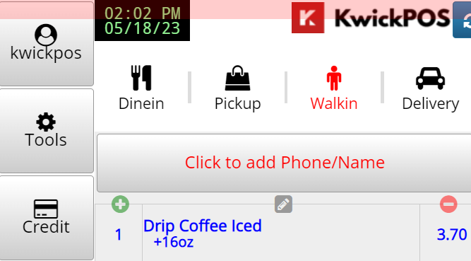 Walkin Order