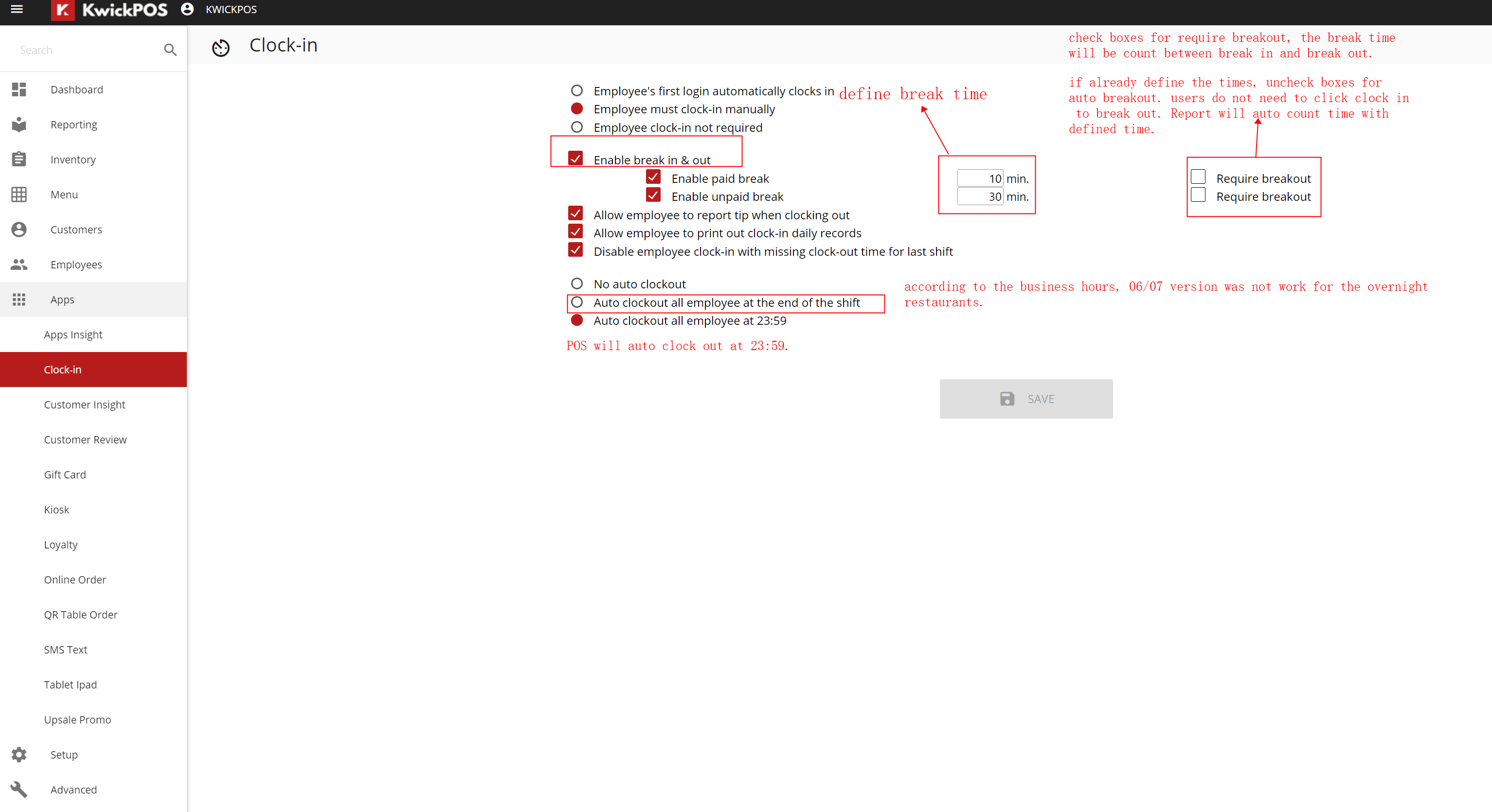 Break In Report
