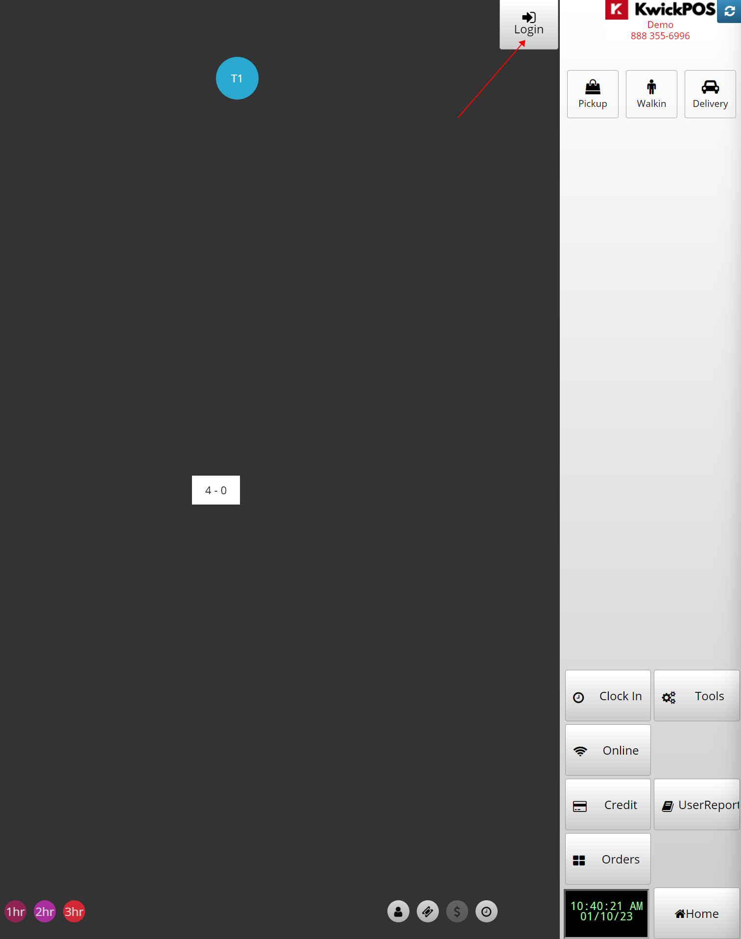 How to Log In to KwickPOS