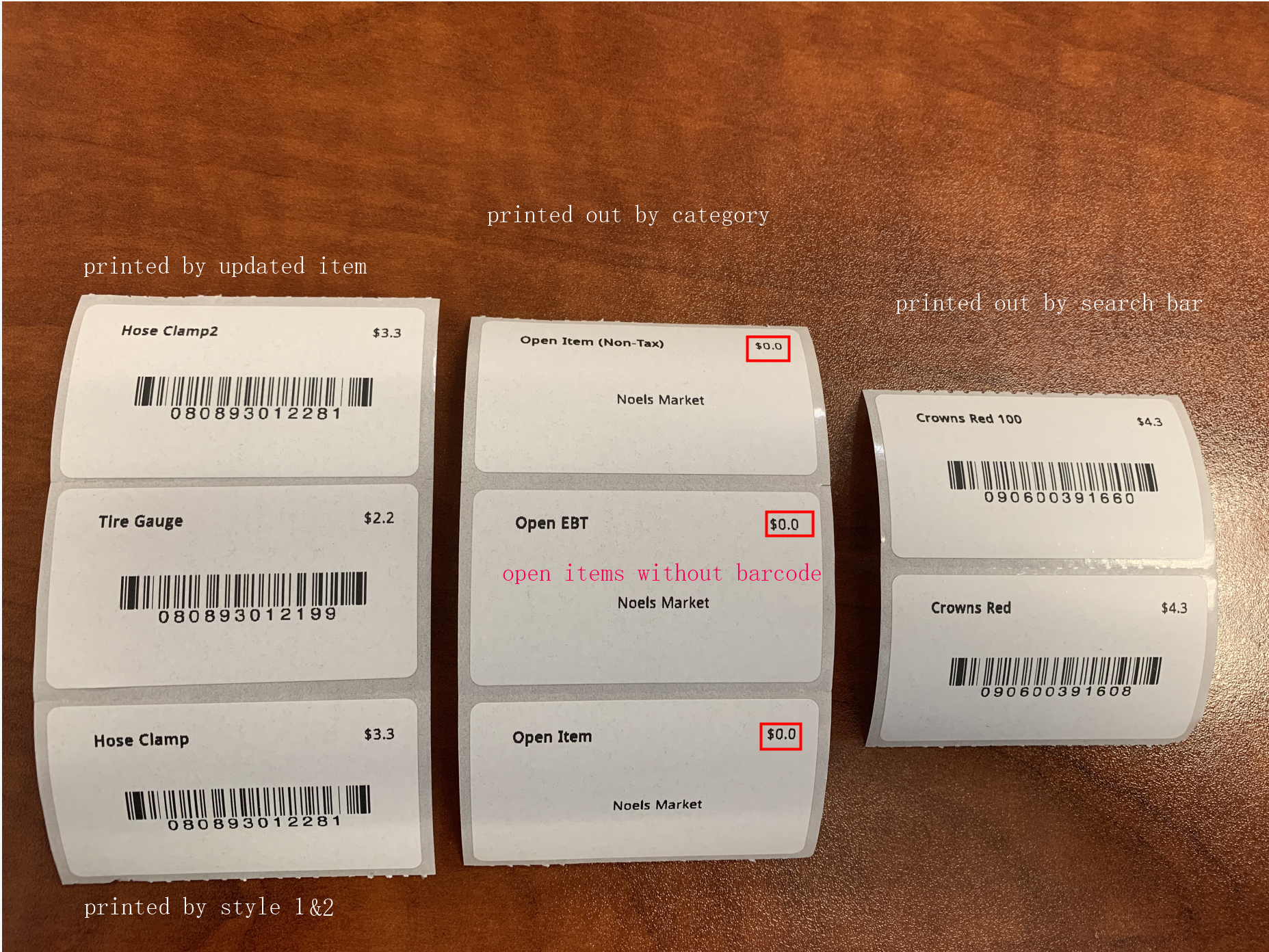 SKU Printer